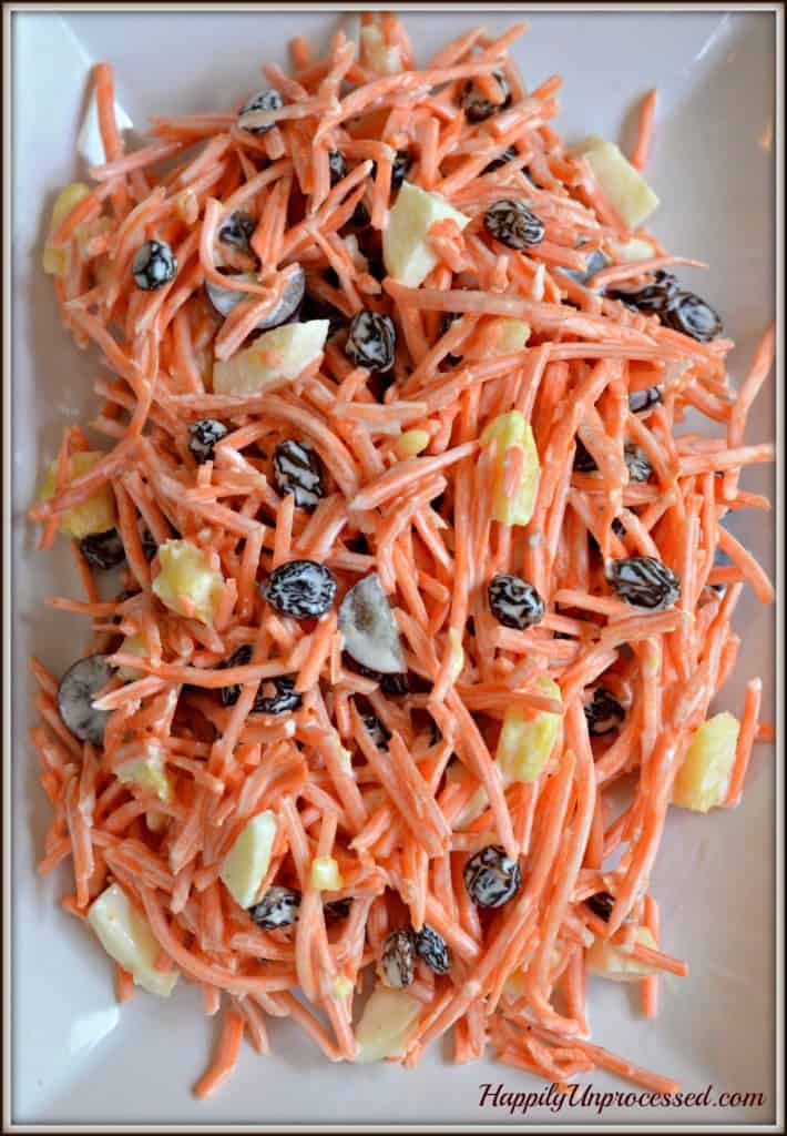 Classic Carrot Summer Salad Happily Unprocessed
